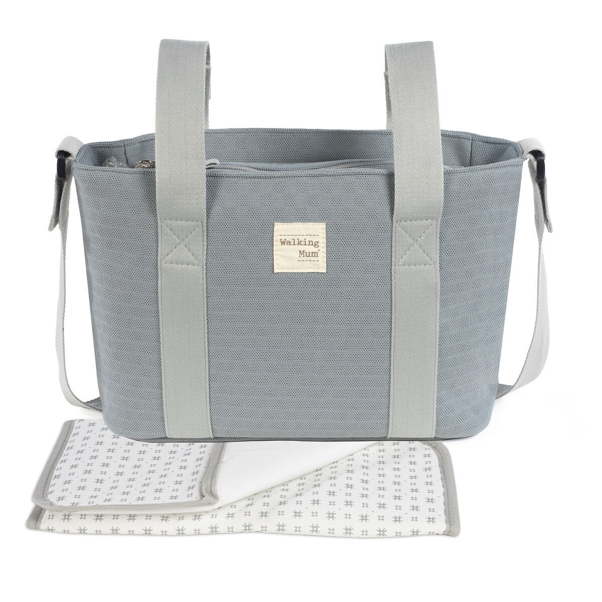 Walking Mum Borsa Fasciatoio Passeggino neonato Crossbody Cloud - Eco Mum