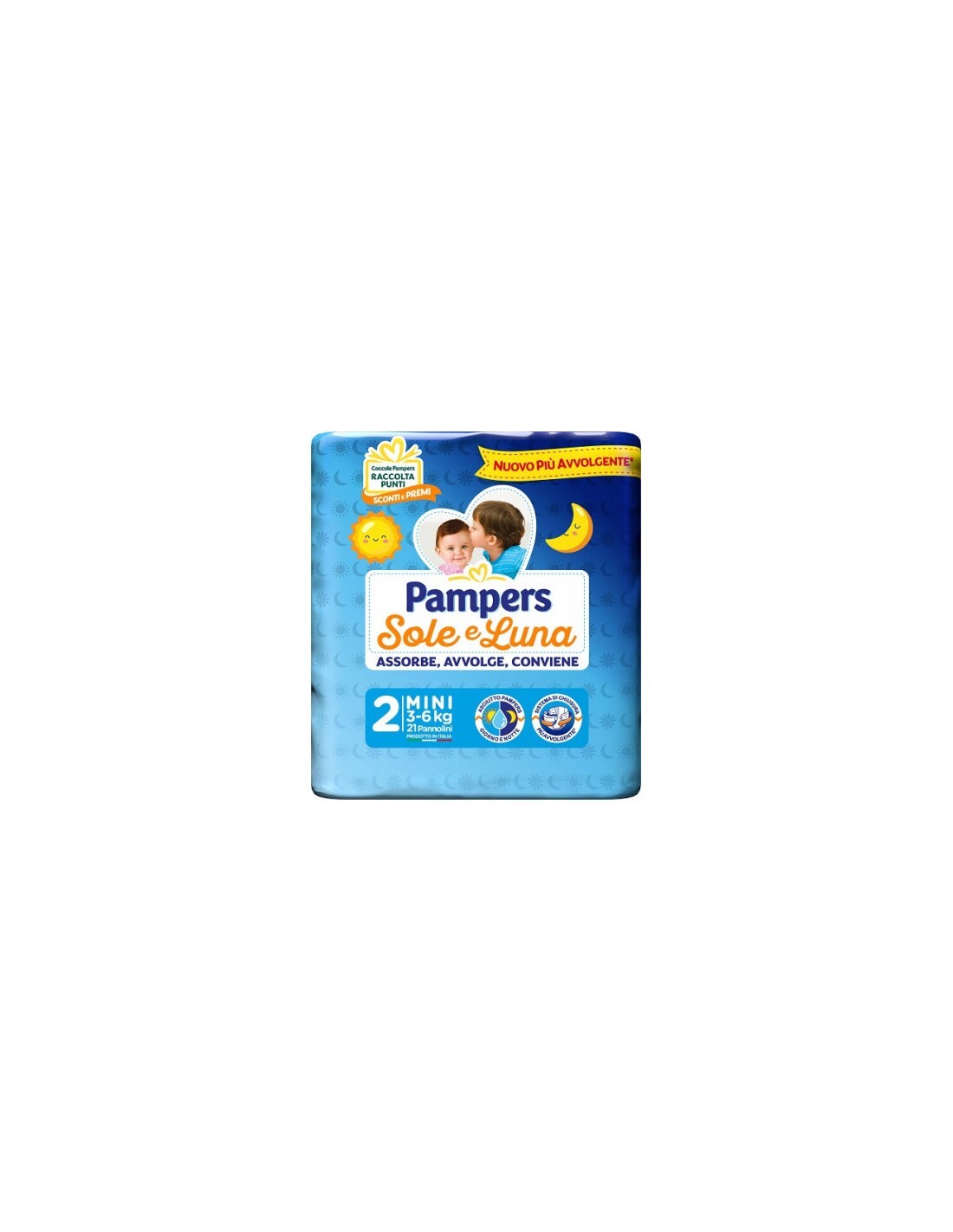Pampers Sole Luna Tg.2 Mini 3-6kg 21pz