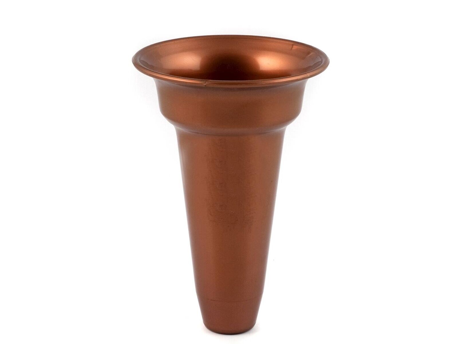 Vaso Cimitero Per Loculo In Plastica Rame Cm 17