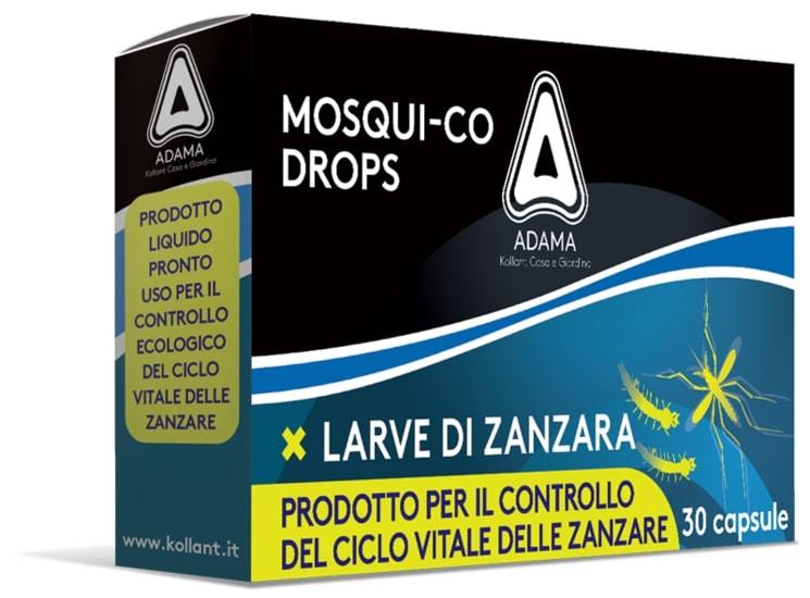 ADAMA MOSQUI-CO INSETTICIDA LARVICIDA CAPSULE PER ZANZARE LARVE 30 COMPRESSE