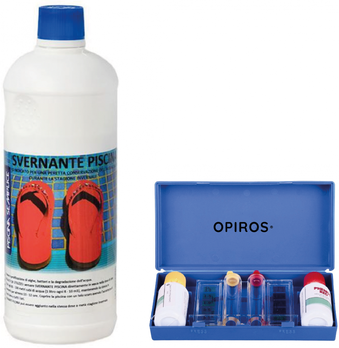 SVERNANTE PISCINA lt.1 + KIT TEST PH CLORO CHIUSURA PISCINA INVERNO