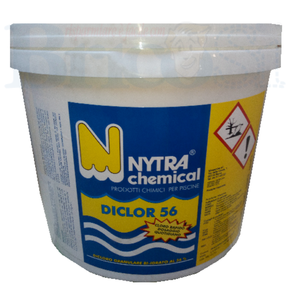 Cloro per Piscine 56% Dicloro Granulare 5 Kg Trattamento Shock Acqua Piscina