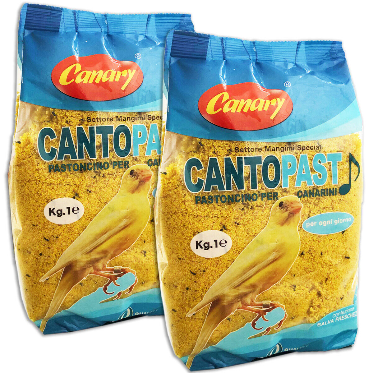 Canary Cantopast 2kg – Pastone giallo morbido mangime canarini