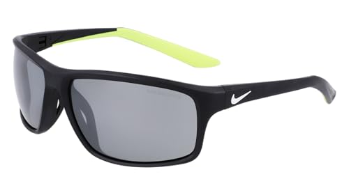 Nike Adrenaline 22 Dv2372 Nkdv2372 Occhiali, 011 Black Silver Flash, 64 Unisex-Adulto