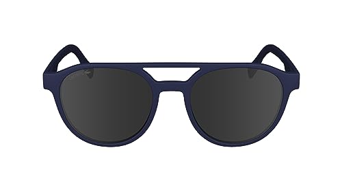 Lacoste Men'S Sunglasses L6008S - Matte Blue With Solid Smoke Lens