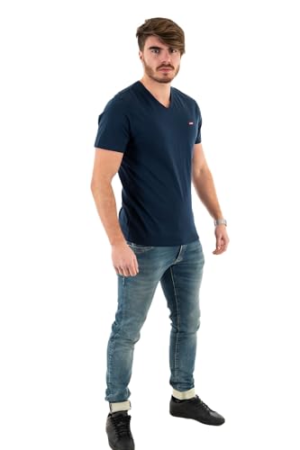 Levi'S Original Housemark V-Neck, Uomo, Dress Blues, S