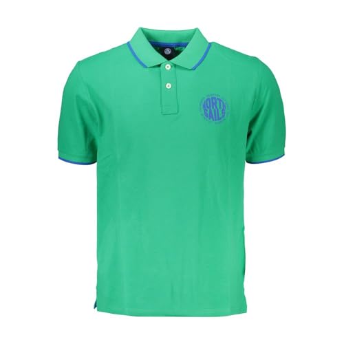 North Sails Polo Uomo Cotone Verde, Verde, Xl