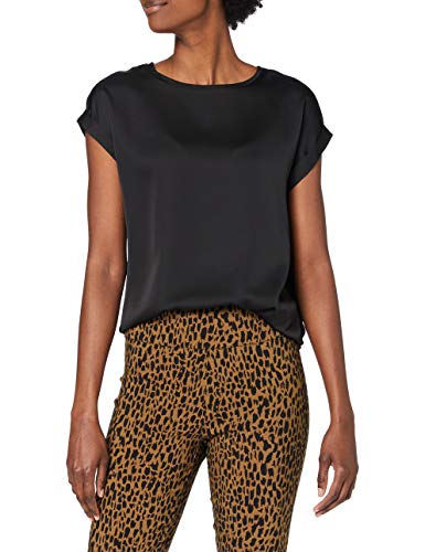 Vila Ellette Short Sleeve Satin T-Shirt 36