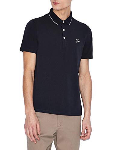 Armani Exchange 8Nzf70 Polo, Uomo, Blu, S