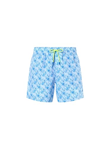 North Sails Costume A Pantaloncino Da Bagno Uomo In Poliestere 100% Reciclato Asciugatura Rapida Con Stampa Grafica All Over (It, Testo, M, Regular, R