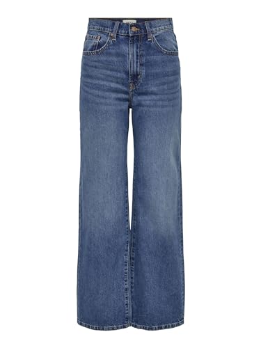 Only Onlhope Ex Hw Wide Dnm Add465 Noos Jeans, Media Blu Denim, 30W / 32L Da Donna