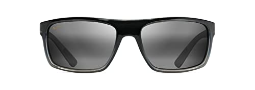 Maui Jim Byron Bay Occhiali, Black Matte Rubber, 62/19/125 Unisex Adulti, Gomma Opaca Nera