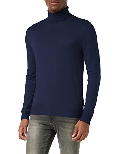 Jack & Jones Jjeemil Knit Roll Neck Noos Dolcevita, Blu (Navy Blazer Navy Blazer), Small Uomo