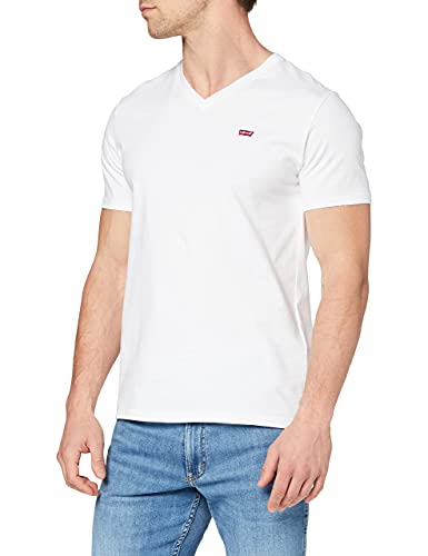 Levi'S Original Housemark V-Neck, Uomo, White, S