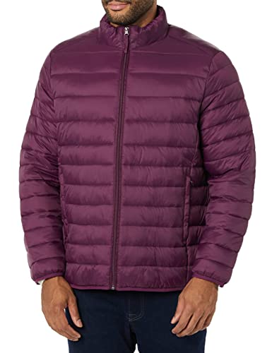 Amazon Essentials Piumino Leggero Impermeabile Pieghevole (Disponibile In Taglie Extra Forti) Uomo, Porpora Scuro, Xs