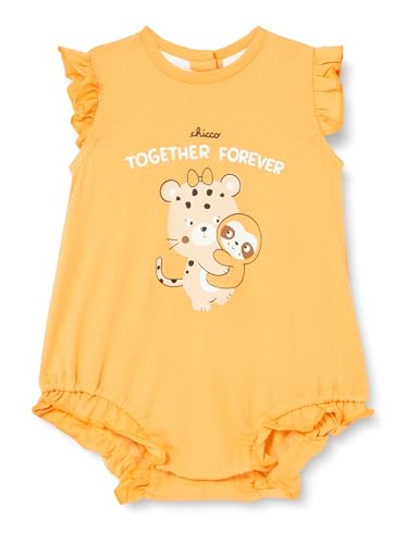Chicco, Tutina Neonata, Pagliaccetto Neonata Con Comoda Apertura Con Bottoncini, In Morbido Cotone, Lavabile In Lavatrice, Abbigliamento Neonata 0-24
