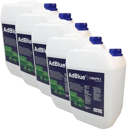 Chimpex Kit Adblue 5 Taniche Da 10 Litri Additivo Con Beccuccio Urea Tecnologia Scr Diesel Euro 4 5 6