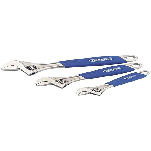 Draper 88598 3 Pce Soft Grip Adjustable Wrench Set