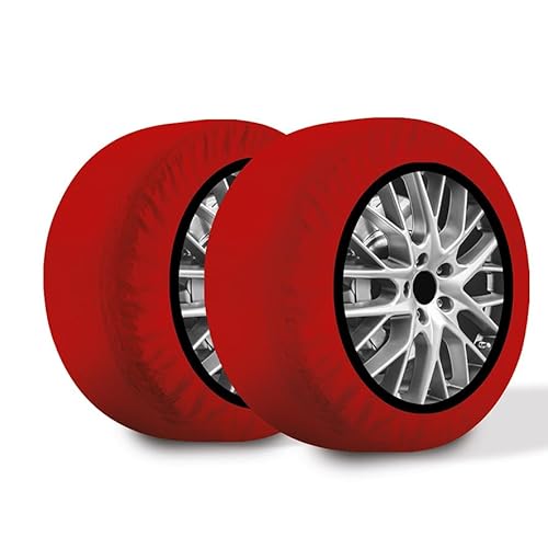 Calze Da Neve R.Evolution Omologate Italia En 16662-1 - Due Catene Da Neve In Tessuto Per Auto. Snow Sock Taglia S