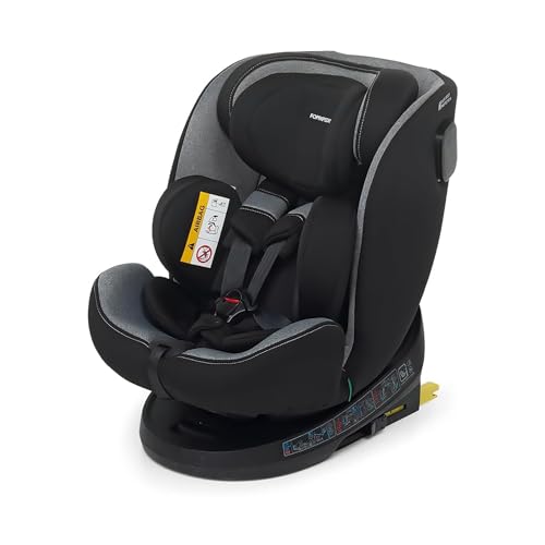 Foppapedretti Seggiolino Auto Circle I-Size, Seduta Girevole A 360°, Per Bambini Da 40 A 150 Cm Di Altezza, 0-12 Anni, Conforme Ece R129, Fissaggio Is