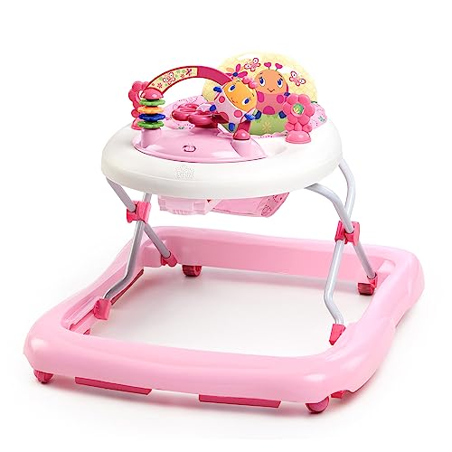 Bright Starts, Girello Pieghevole Per Bambini, Primi Passi, June Berry - Stazione Di Gioco Elettronica Rimovibile Con Luci E Melodie, Regolabile In Al
