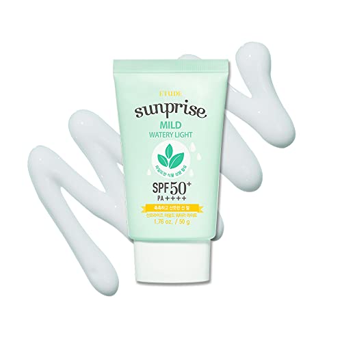 Luz Aquosa Leve Etude Sunprise Spf50+/Pa+++ 1,7 Fl. Oz (50Ml) (21Ad) | Protetor Solar Hidratante Leve Para Pele Sensível | Produtos Coreanos De Cuidad