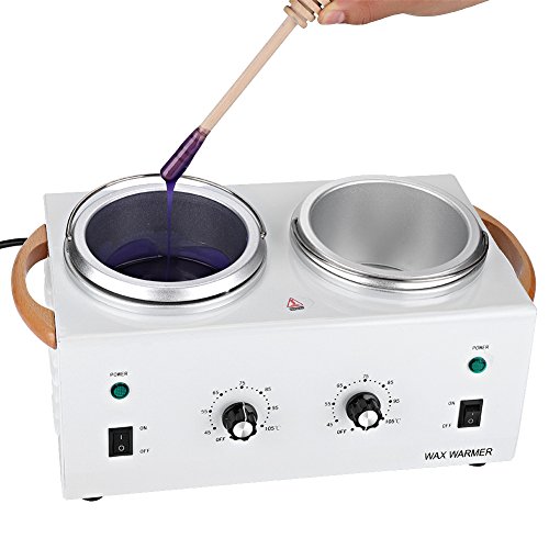 Scalda Rulli Cera Professionale, Dispositivo Di Cera Professionale Cera Depilazione Scaldacera Riscaldatore A Doppia Ptc Con Controllo Della Temperatu