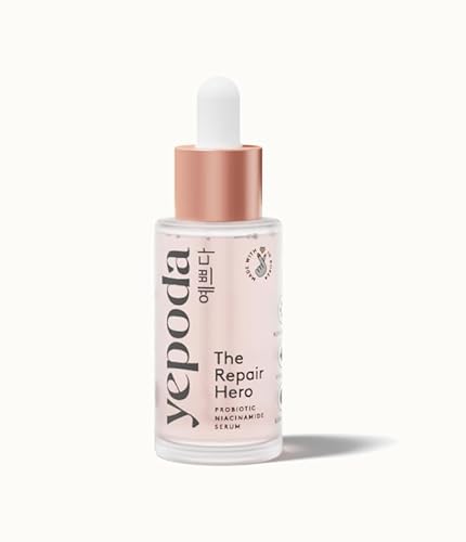 Yepoda Siero Viso - The Repair Hero, Niacinamide Per Una Pelle Luminosa, Vitamina B12, Acido Poliglutammico E Peptidi, Siero Di Ialuron Per La Cura Qu