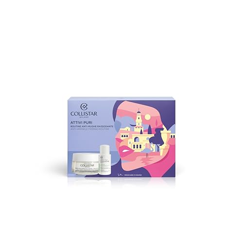 Collistar Cofanetto Attivi Puri, Routine Anti-Rughe E Rassodante Con Collagene E Peptidi, Trattamento Viso Completo Per Pelle Tonica E Giovane