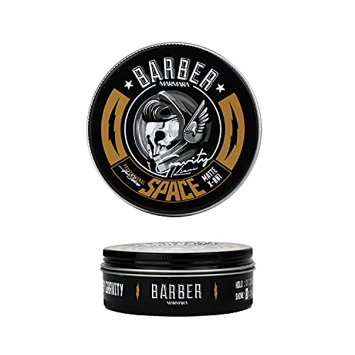 Barber Marmara Cera Para Cabello Mate 100Ml | Hair Wax Men - Fijación Muy Fuerte | Cera Mate | Pasta De Pelo | Peluquería Cera Para El Cabello Hombres
