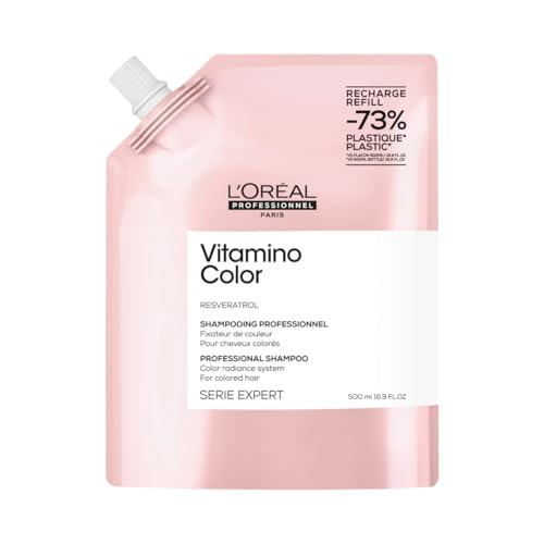 L'Oréal Professionnel, Shampoo Professionale Per Capelli Colorati, Capelli Morbidi, Luminosi E Idratati, Arricchito Con Niacinamide, Vitamino Color, R