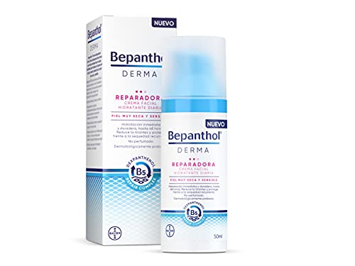 Bepanthol Derma Riparatrice Crema Viso Idratante Giorno, Pelle Molto Secca E Sensibile, 50 Millilitri