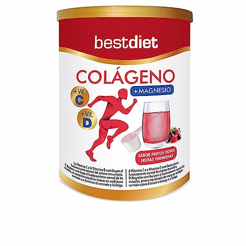 Colágeno Con Magnesio En Polvo Sabor Frutos Rojos 250 Gr