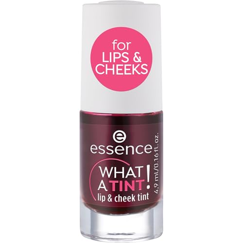 Essence What A Tint! Lip & Cheek Tint, Evidenziatore N. 01 Kiss From A Rosa, Risultato Immediato, Duraturo, Naturale, Vegano, Senza Particelle Di Micr