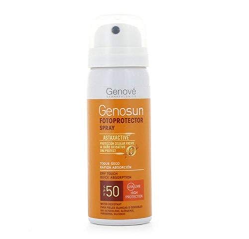 Genosun | Fotoprotettore Spray Spf50 | Formato Spray | Protezione Solare Del Corpo | Facile Diffusione E Applicazione | Protegge Dal Sole, Idrata E Cu