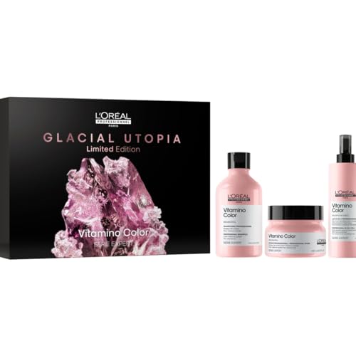 L'Oréal Professionnel, Cofanetto Regalo, Shampoo + Balsamo + Maschera, Per Capelli Colorati, Capelli Morbidi, Luminosi E Idratati, Arricchito Con Niac