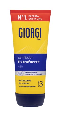 Giorgi Line - Gomina Extra Forte, 0% Silicone, Fissaggio 48H, Senza Residui, Fissaggio 3-170 Ml