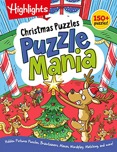 Christmas Puzzles: 100+ Puzzles! Hidden Pictures Puzzles, Brainteasers, Mazes, Wordplay, Matching, And More!