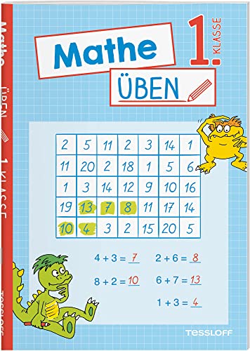 Mathe Üben 1. Klasse: Zahlen Und Mengen Erkennen, Zahlenquadrate Ausfüllen, Sachaufgaben Lösen