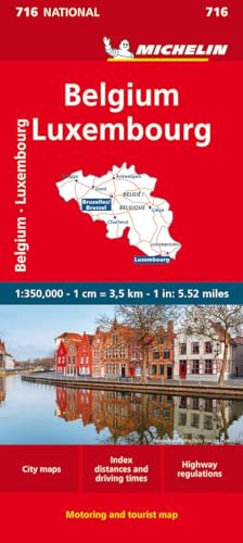 Belgique Et Luxembourg: Straßen- Und Tourismuskarte 1: 350 000: 716