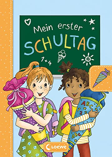 Mein Erster Schultag - Mädchen (Hellblau): Eintragbuch Zur Einschulung Für Mädchen - Erinnerungsbuch Zum Schulstart - Geschenke Für Die Schultüte