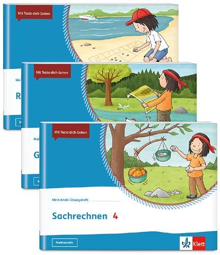 Mein Anoki-Übungsheft. Paket Mathematik 4. Richtig Rechnen, Geometrie, Sachrechnen: 3 Hefte Im Paket: Richtig Rechnen | Geometrie| Sachrechnen Klasse