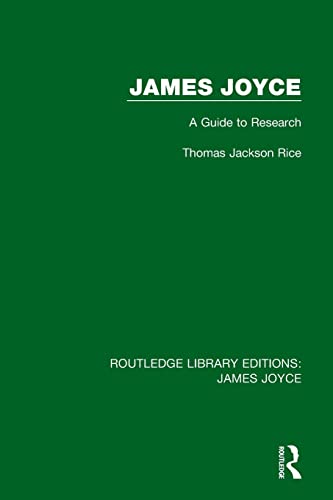 James Joyce: A Guide To Research