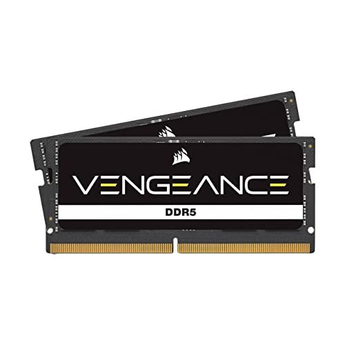 Corsair Vengeance Sodimm Ddr5 Ram 96Gb (2X48Gb) 5200Mhz Cl44 Intel Xmp Compatibile Icue Memoria Per Computer – Nero (Cmsx96Gx5M2A5200C44)
