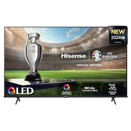 Hisense Tv 55" Qled 4K 55E77Nq, Smart Tv Vidaa U7, Dolby Vision, Hdr 10+, Game Mode Plus, Dolby Atmos, Alexa Built-In, Vidaa Voice, Tuner Dvb-T2/S2 He