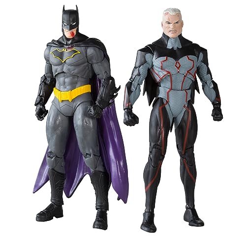 Mcfarlane Toys Dc Collector Figurines Pack De 2 Omega (Unmasked) & Batman (Bloody)(Gold Label) 18 Cm