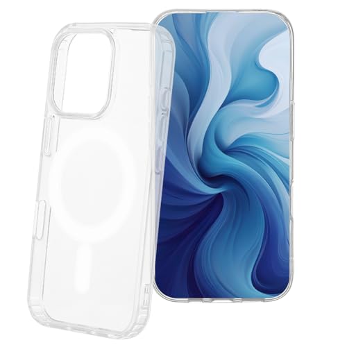 Maxlife Custodia Per Iphone 16 Pro Mag Anti-Shock 6,3 Pollici - Cover Trasparente Con Protezione In Tpu E Policarbonato - Resistente Agli Urti, Ultral