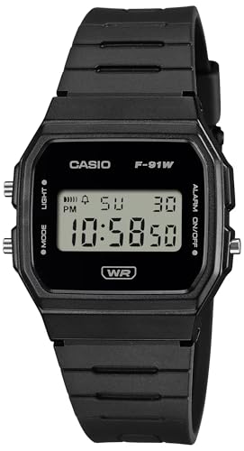Casio Reloj Digital Para Unisex Adulto De Cuarzo Con Correa En Plástico F-91Wb-1Aef
