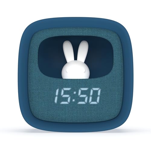 Mob Billy Clock Reveil Veilleuse Lapin Dark Blue