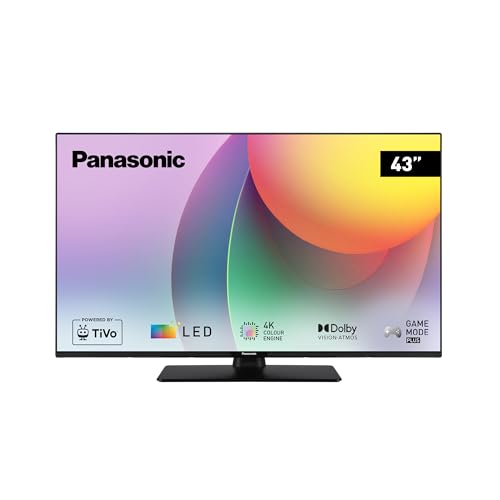 Panasonic Tb-43W60Aez, Serie W60 43 Inch 4K Ultra Hd Led Smart Tv, 2024, Tivo, Colour Engine 4K, Dolby Vision E Atmos, Game Mode Plus, Per Un' Esperie